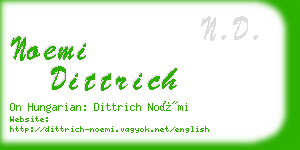 noemi dittrich business card
